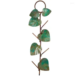 Autres oiseaux Supplies Metal Hummingbird Feeder Suspended Leaf Decorative Garden Art Birdfeeder suspendu pour la décoration de la cour extérieure Drop