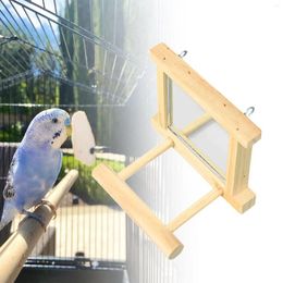 D'autres fournitures d'oiseaux refléter des jouets de jeu interactifs suspendus en bois pour perroquet
