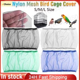 Autres fournitures d'oiseau en nylon Mesh Parrot Cage de cage filet Easy Cleaning Seed Seed Catcher accessory tissu