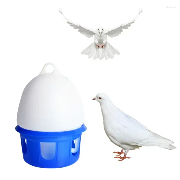 Autres fournitures d'oiseaux Ootdty Automatic Waterer portable Pigeon Water Waterder avec poignée Durée en plastique durable 2L 2,5L 4L PET