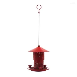 Otros suministros de aves alimentador al aire libre comederos de colibrí rojo con 3 tazas de agua fáciles de limpieza jardín adornos de linterna 6xde