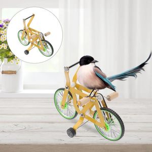 Autres fournitures d'oiseaux Perroquet vélo en plastique jouet équitation vélo jouets jouets électriques jeu oiseaux accessoires de formation