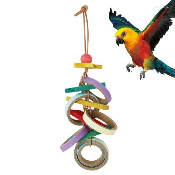 Otros suministros de aves Loro Masticar Juguete Masticar Juguetes Escalada Bloques Colorido Pequeño Animal Guacamayo Regalos