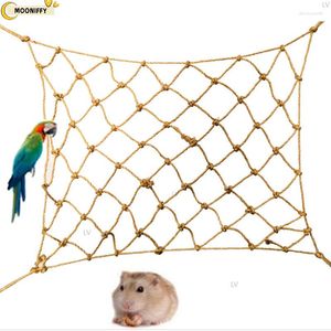 Autres fournitures d'oiseaux Perroquet Filet d'escalade Jouet Balançoire Corde Échelle Support Hamac Avec Crochet Suspendu Jouets Mordre Mordre