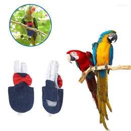 Autres fournitures d'oiseaux Parrot Diaper Flight Suit Nappy Vêtements pour joues vertes Conure Perakeet Cockatiels Pigeons Pet Birds Feces Pocket