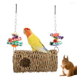 Autres fournitures d'oiseaux Perrot Hamac Touet Sea-Mergrass Tente blouli avec des formes arrondies pour les hamsters des canaris chinchillas noirs