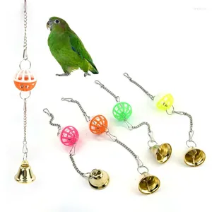 Autres fournitures d'oiseaux La cage de jouets perroquet peut accrocher des cloches pour soulager le stress PP BOSK et interactif