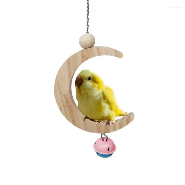 Autres fournitures d'oiseaux Parrot Toys Swing Moon Swing Swing Molar Ring Puzzle Brand et haute qualité
