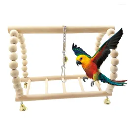 Andere Vogelbenodigdheden Papegaaien Speelgoed Schommel Oefening Klimmen Hangende Ladder Brug Houten Regenboog Papegaai Ara Hangmat Speelgoed Met Bellen