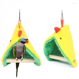Andere vogels benodigdheden huisdier papegaai hangmat hangende bed huis pluche winter warme kooi nest tent accessoires accesorios para pajaros
