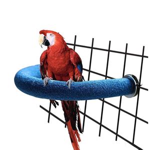 Autres fournitures d'oiseaux Pérottes Perrotes Glating Stand Rack Griding Stick Rod Cage Claw Claw Toy perroquet