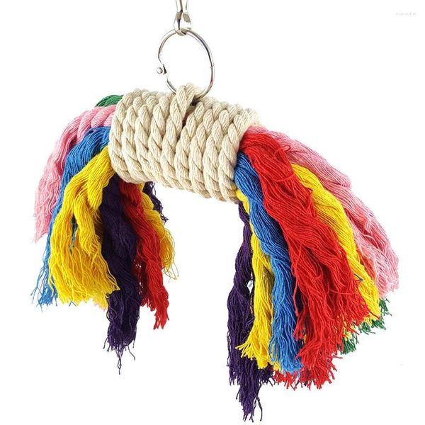 Autres fournitures d'oiseaux Produits pour animaux de compagnie Perroquet Corde de coton Morsure Jouets Jouets pour perroquets