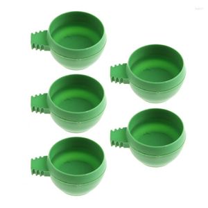 Autres fournitures d'oiseaux Plastiques Bol d'alimentation avec poignée Plat à eau de la tasse d'aliments pour perroquets Cage adaptés aux perruches Conure Budget Finch W3JE