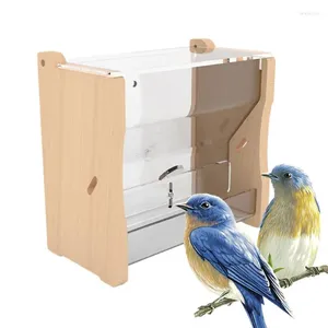 Autres fournitures d'oiseaux Caille Feeder Top Remplissez avec Snap Lock Couvercle à charnière Gallon Bébé Poussin Eau Perruche Boîte Pet Cage Conteneur de nourriture pour oiseaux