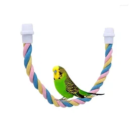 Autres fournitures d'oiseaux corde élastique partage de jouet perroquet coloré les jouets swing