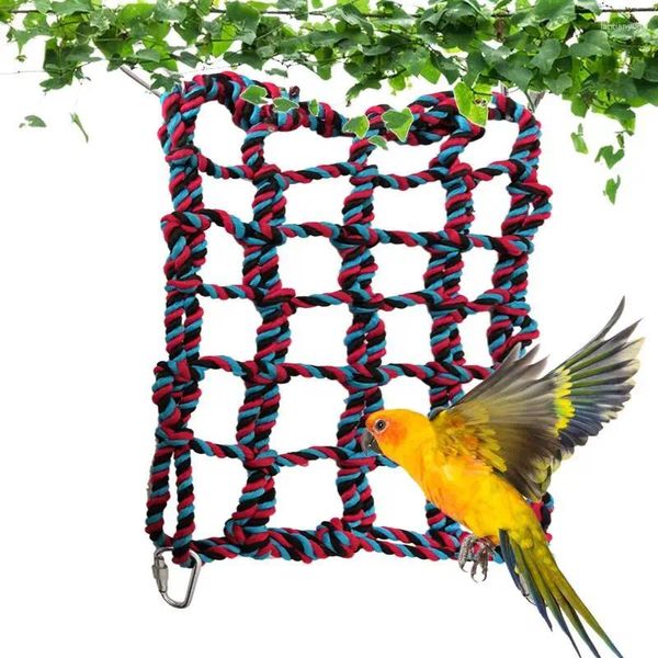 Autres fournitures d'oiseau Corde Net Perrot Birds grimpant Échelle Toys Exercices Produits Hamac pour les petits animaux Parkets Parkets