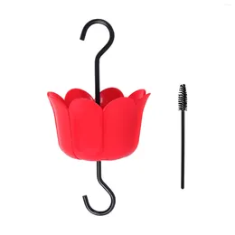 Autres fournitures d'oiseaux Ruimei 6 oz Red Plastic Feeder Feeder Hook Ant Gard pour l'utilisation extérieure