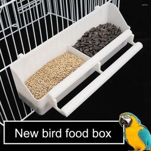 Andere vogels levert veilige papegaai voedsel dispenser herbruikbare lekbestendige BPA gratis container pet feeder kooi accessoires