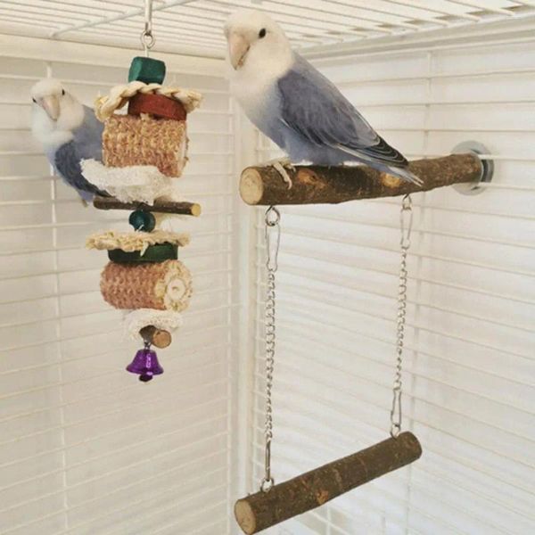 Autres fournitures d'oiseaux Jouet sûr Longue durée de vie Pet Perroquet Bâton debout Perché Forte dureté Swing pour l'intérieur