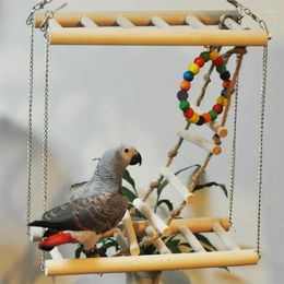 Overige Vogelbenodigdheden Kleine Papegaai Rat Speelgoed Brug Ladder Hamsterkooi Accessoires GRSA889