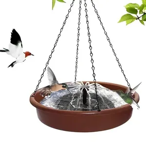 Andere vogelbenodigdheden Solar Water Fountain Multi Purpose Feeder automatisch met pomp duurzame draagbare accessoires