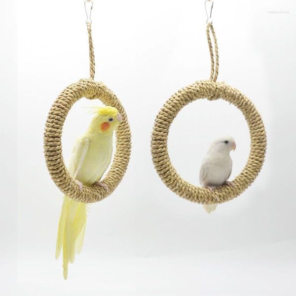 Autres fournitures d'oiseaux Jouets Peau de tigre Pivoine Xuanfeng Petit moine du soleil doré Kai Cockatoo Cage à oiseaux Anneau d'escalade Swing Fun