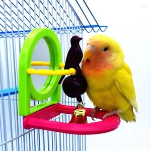 Andere vogelvoorraden Training Stand draagbare tafel van het tafelgewicht Papegaai met windmolen/klokken voor kleine Parakets Finches