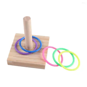 Autres oiseaux Tricks Tricks Gym jouant en bois pour former empiler des anneaux de couleur Toys Toys Toy perrotes plate-forme de jeu de plate-forme