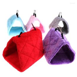 Autres fournitures d'oiseaux Nid chaud Maison Lit suspendu Hamac Jouet Dormir Peluche Snuggle Cave Happy Hut pour animal de compagnie Perroquet Perruche Cockatiel