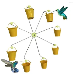 Otros suministros para pájaros Alimentador en forma de molino de viento Rueda de ferris única con diseño giratorio para contenedor de comida de colibrí Fácil