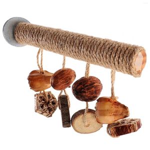 Autres fournitures d'oiseaux Fournitures de perroquet en bois Playset Perches pour Cockatiels Perakeet Cage Accessoires