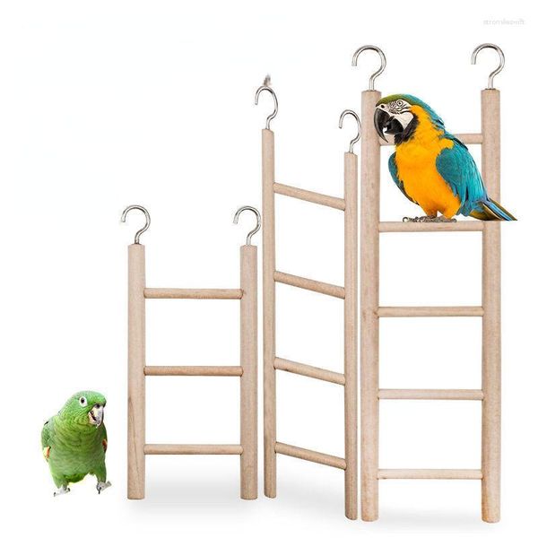 Otros suministros para pájaros Columpio de madera para mascotas Escaleras para pájaros Juguete Mascotas Hámsters Rascador Escalera para loros Jaula para escalar