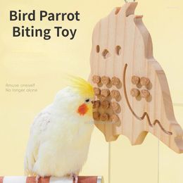 Autres fournitures d'oiseaux Perreau en forme de parrot éducation jouet pour les petits oiseaux pour animaux