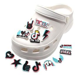 Andere Zwart Cartoon Schoen Onderdeel Bedels Accessoires Pvc Decoratie Gesp Voor Klomp Armband Polsband Bedel Drop Delivery Sieraden Findi Dhkye