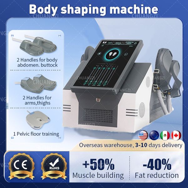 Otro cuerpo que esculpe 2/4/5 manijas que forman el cuerpo efecto músculo edificio EMS cuerpo eléctrico que adelgaza la máquina