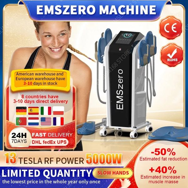 Autres sculptures corporelles minceur Vente chaudeDLS-EMSLIM Zero Nova 6500W 14 Tesla Emszero Machine avec 4 poignées NEO et réparation de coussinets de stimulation pelvienne en option