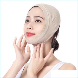 Ander lichaam beeldhouwen afslanke 3D herbruikbare ademende schoonheid vrouwen gezicht afslank verband v shaper mas lift slee masker gezichtsbandbanden dh9ix