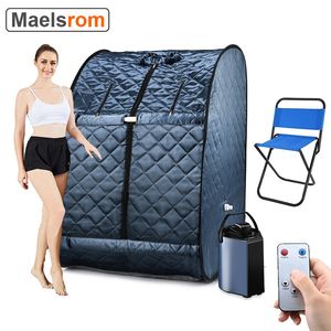 Autre Body Sculpting Minceur Sauna à Vapeur Portable Saunas légers Pliables pour Spa à Domicile Générateur 3L 800W avec Sac de Protection Chaise 221124