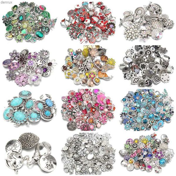 Otras pulseras 10pcs/lote Snap Jewelry Mix Mez