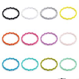 Autres Bracelets 12 Couleur Sile Bracelet Mode Amour Coeur Forme Adt Et Enfants Fête Décoration Creative Cadeau D'anniversaire Drop Delive Dh2A7