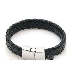 Otras pulseras Brazaletes de cierre de cuero trenzado Cadena de cuerda Pulsera punk Pulsera magnética Joyería de entrega de gota Dhtys