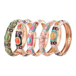 Autres bracelets Bracelet émail féminin maison artisanale indienne Cloisonne bijoux africain Bracelet Bohemian Designer Giftl24522
