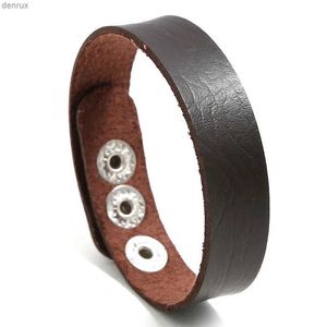 ¡Otras ventas directas de fábrica de pulseras!Pulsera marrón para hombres Pulseras de cuero para mujeres brazaletes de color negro y marrón para manl240415