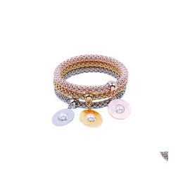 Andere armbanden mode dames legering stretch ma￯sketen diamant hart hanger armband set drop levering sieraden otat2