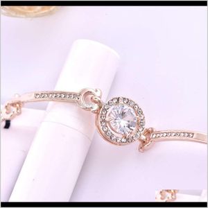 Autres Bracelets Bijoux Drop Delivery 2021 Or Rose Coeur Huit Flèche Zircon Simple Womens Wear Bracelet Coréen Cristal Jewelrym0Ry Tuw0J