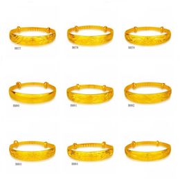 Andere armbanden pruimenbloemacht elk jaar meer dan geel goud vergulde armband 6 stuks gemengde stijl gtkbh11 burst -modellen mode dhtex