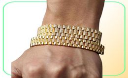 Autres bracelets Venregem Hip Hop Rock 925 argent sterling 1216 mm créé Moisanite Gemstone Luxury Men Chain Fine Jewelry Wholes8135769