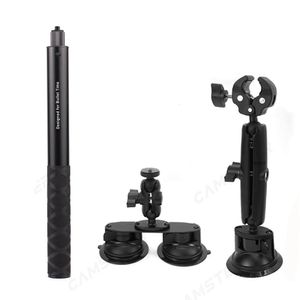 Andere cameraproducten Autobalhoofd, driehoekige zuignappen en onzichtbare selfiestick voor GoPro Max Hero 11 10 Insta360 X3 One R X2 Autocamera-accessoire 230920