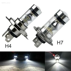 Autres feux de voiture 100W H4 H7 Super Bright 20Smd LED Automotive Daytime Running Light Fog Light 6000K Phare de conduite automatique Haute et basse température AmpouleL204