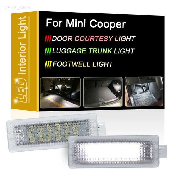 Autres feux de voiture 12V blanc LED porte bagages et ensemble de lumière de pied pour Mini Cooper R50 R52 R53 R55 R57 R60L204